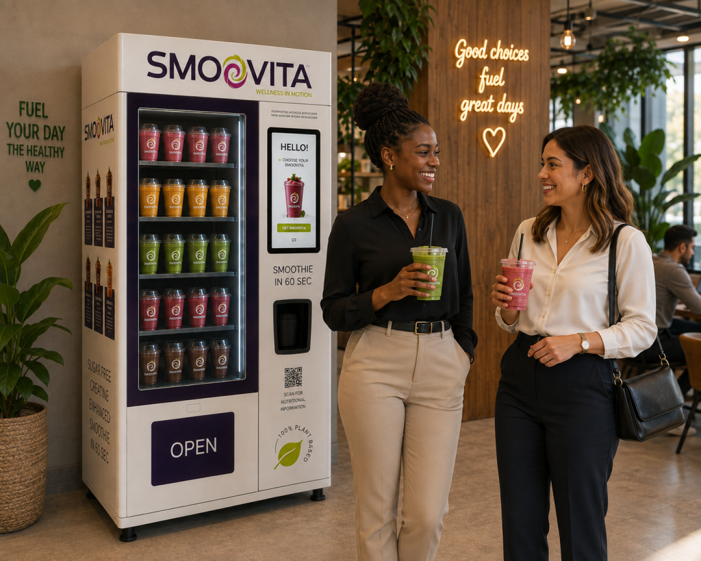 smoovita corporate smoothie vending machine
